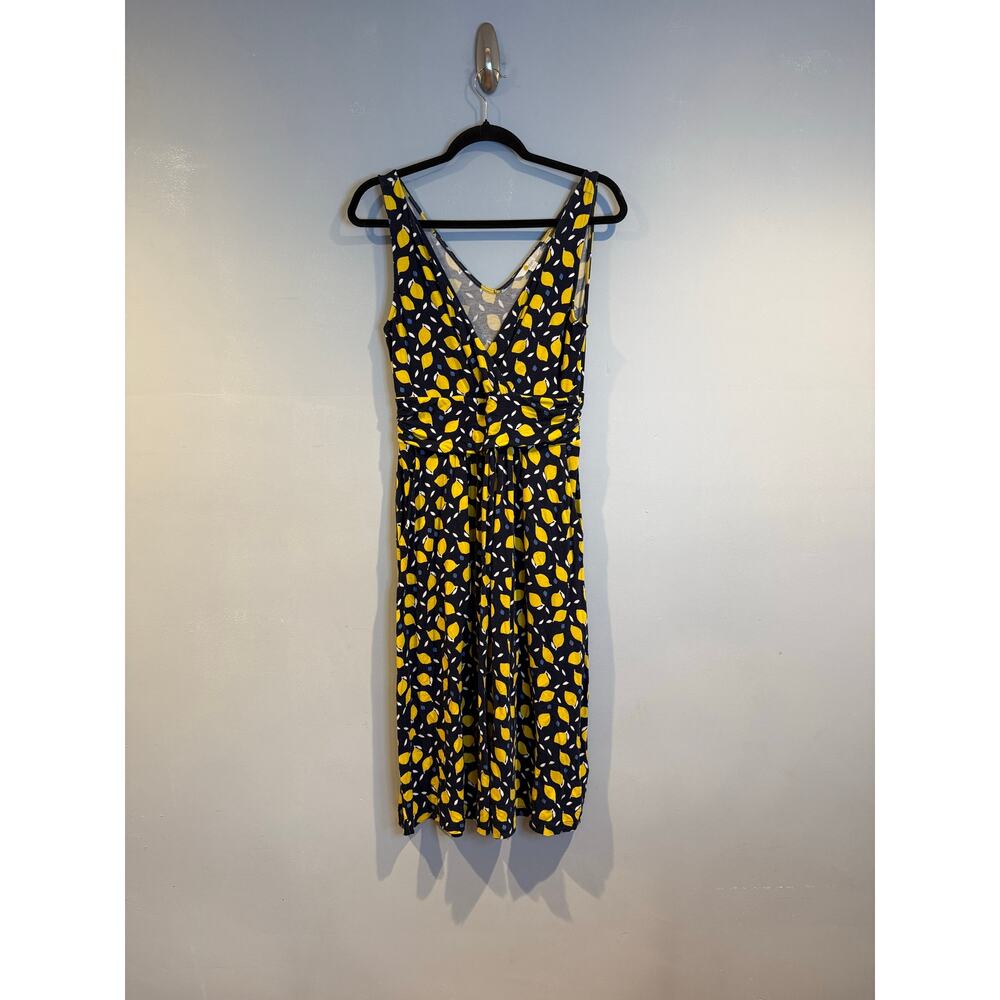 Boden Lemon Print Sleeveless Midi Dress – Size 12R (US 8)